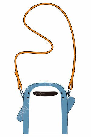 鯊魚哥 絨毛斜背包 B