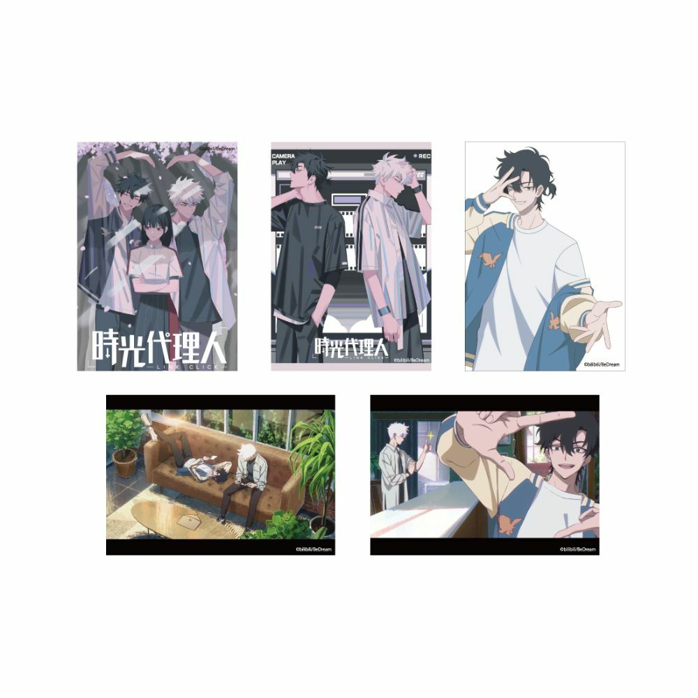預購-時光代理人-LINK CLICK- 插畫小卡5張套組A【日本進口精品】