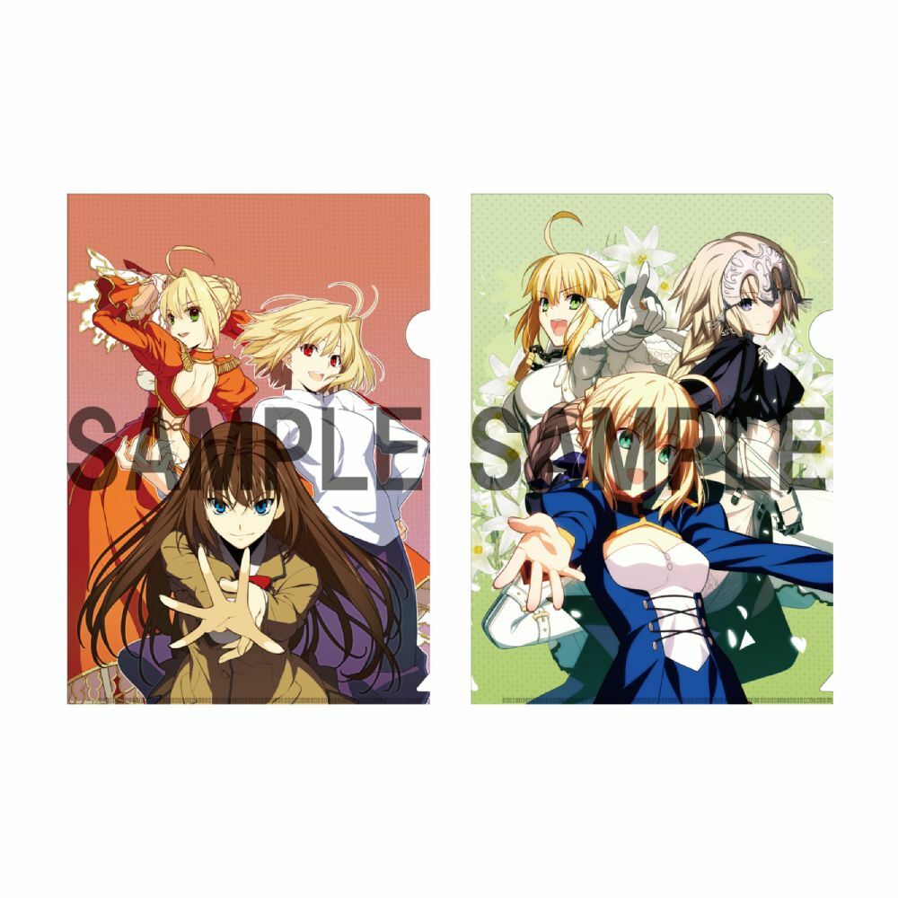 預購-「TYPE-MOON ACE」封面插圖 A4 File夾套組 〈尼祿＆愛爾奎特＆青子〉〈尼祿＆貞德＆阿爾托莉雅〉【日本進口精品】
