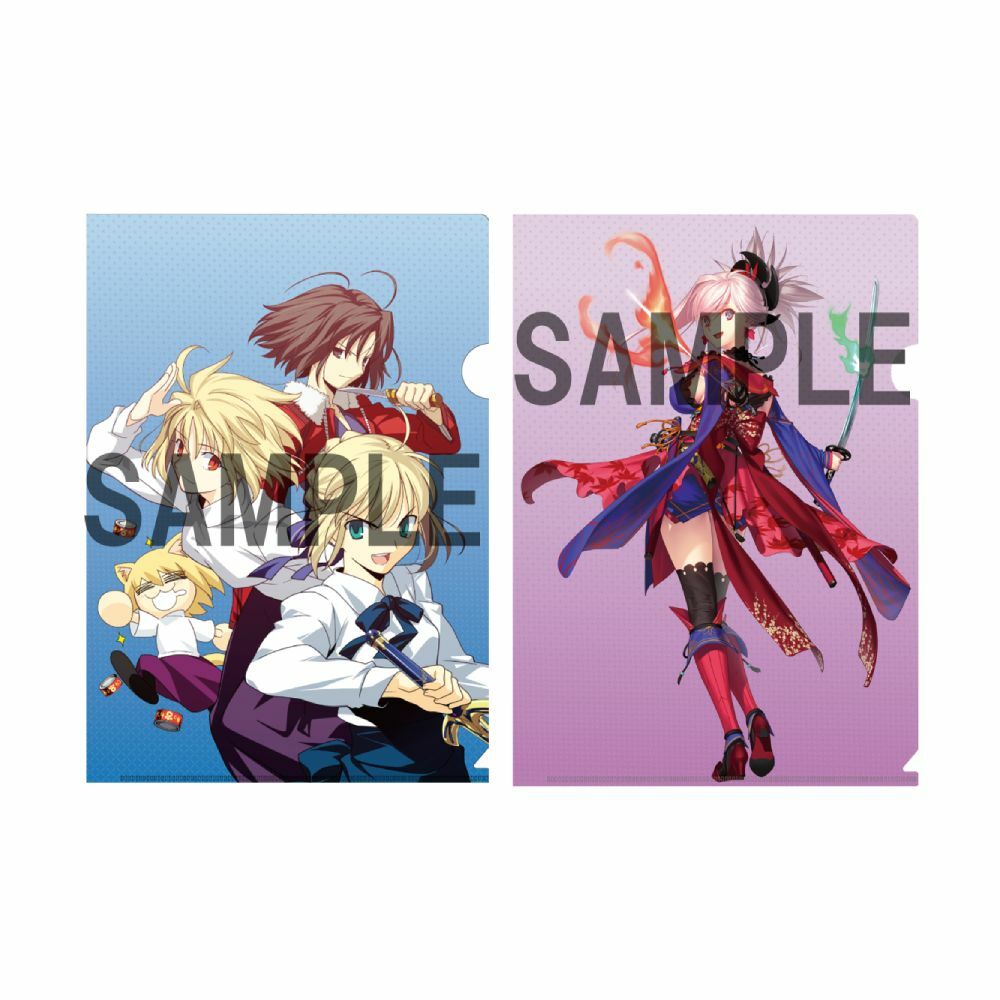 預購-「TYPE-MOON ACE」封面插圖 A4 File夾套組 〈式＆愛爾奎特＆Saber〉〈宮本武蔵〉【日本進口精品】