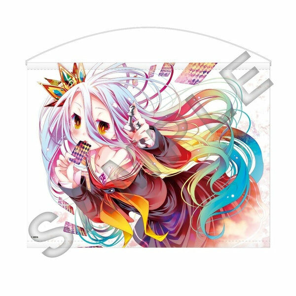 【限量販售】【再販】MF掛軸J030『NO GAME NO LIFE 遊戲人生』 加厚絨布B2掛軸【日本進口精品】