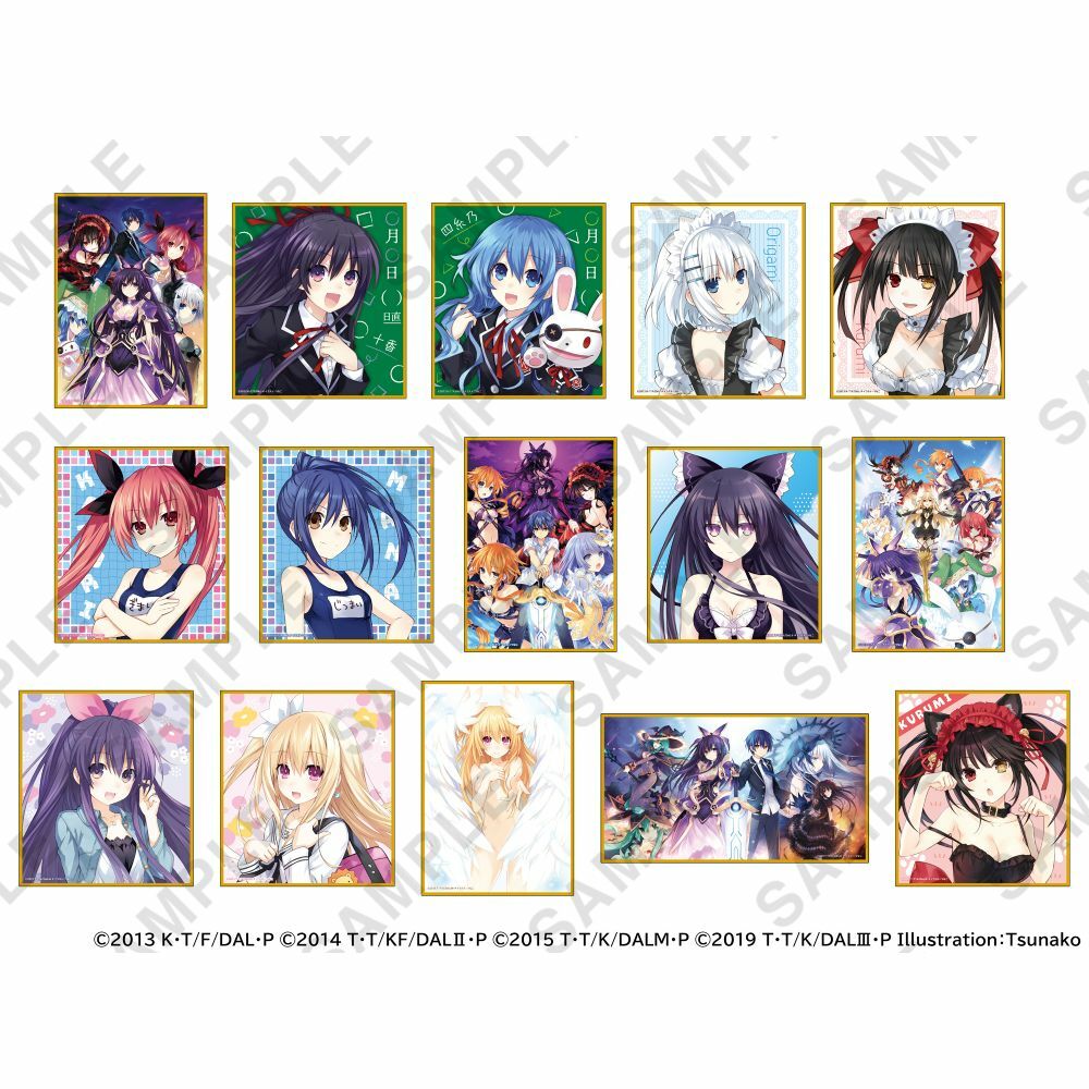 預購-「約會大作戰DATE A LIVE」系列色紙套組【日本進口精品】