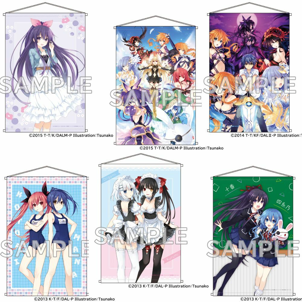 「約會大作戰DATE A LIVE」系列 B2 掛軸 集合【劇場版】【日本進口精品】