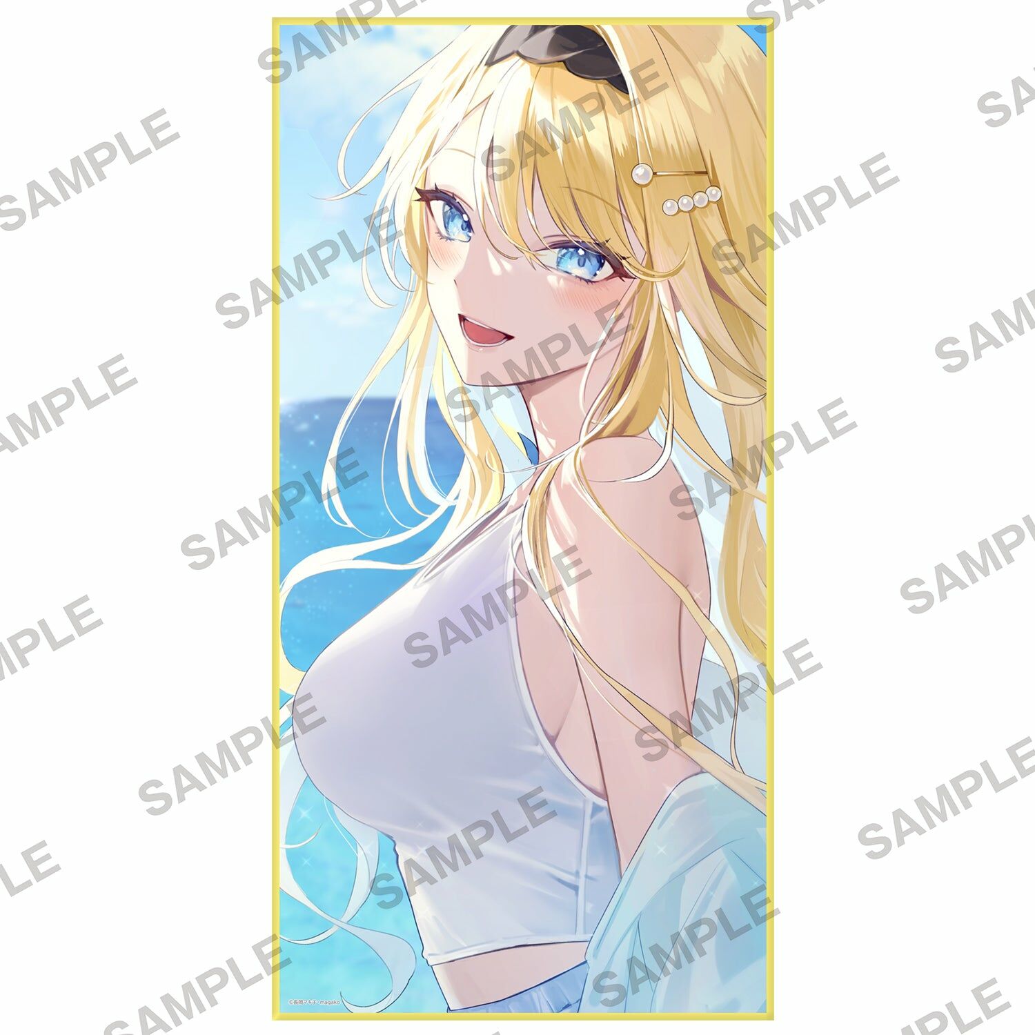 預購-Fantasia文庫 出門去！特展 『位於戀愛光譜極端的我們』白河月愛　全新繪製超細纖維大毛巾【日本進口精品】