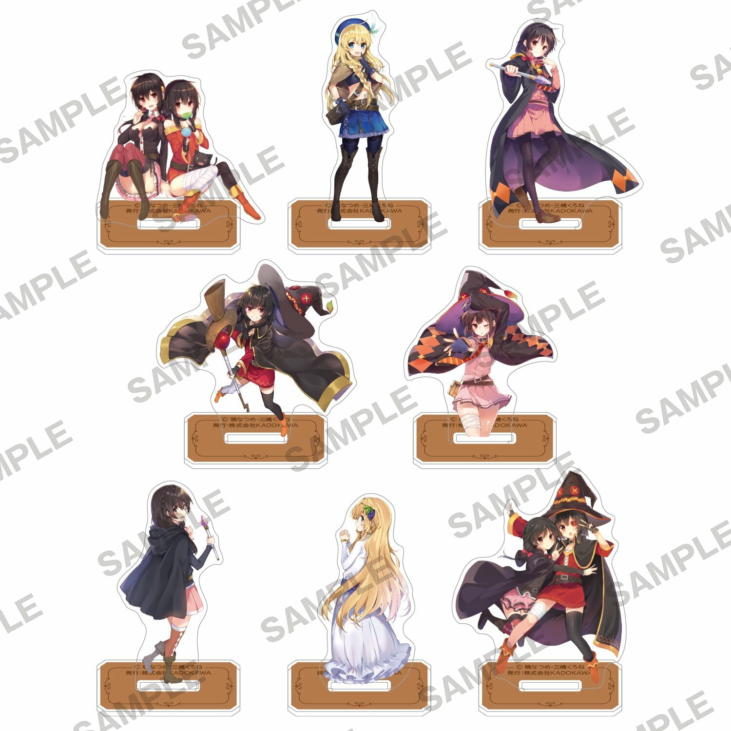 預購-『為美好的世界獻上爆焰！』動漫化紀念特展  集換式壓克力立牌  PACK盲盒販售 隨機出貨【日本進口精品】