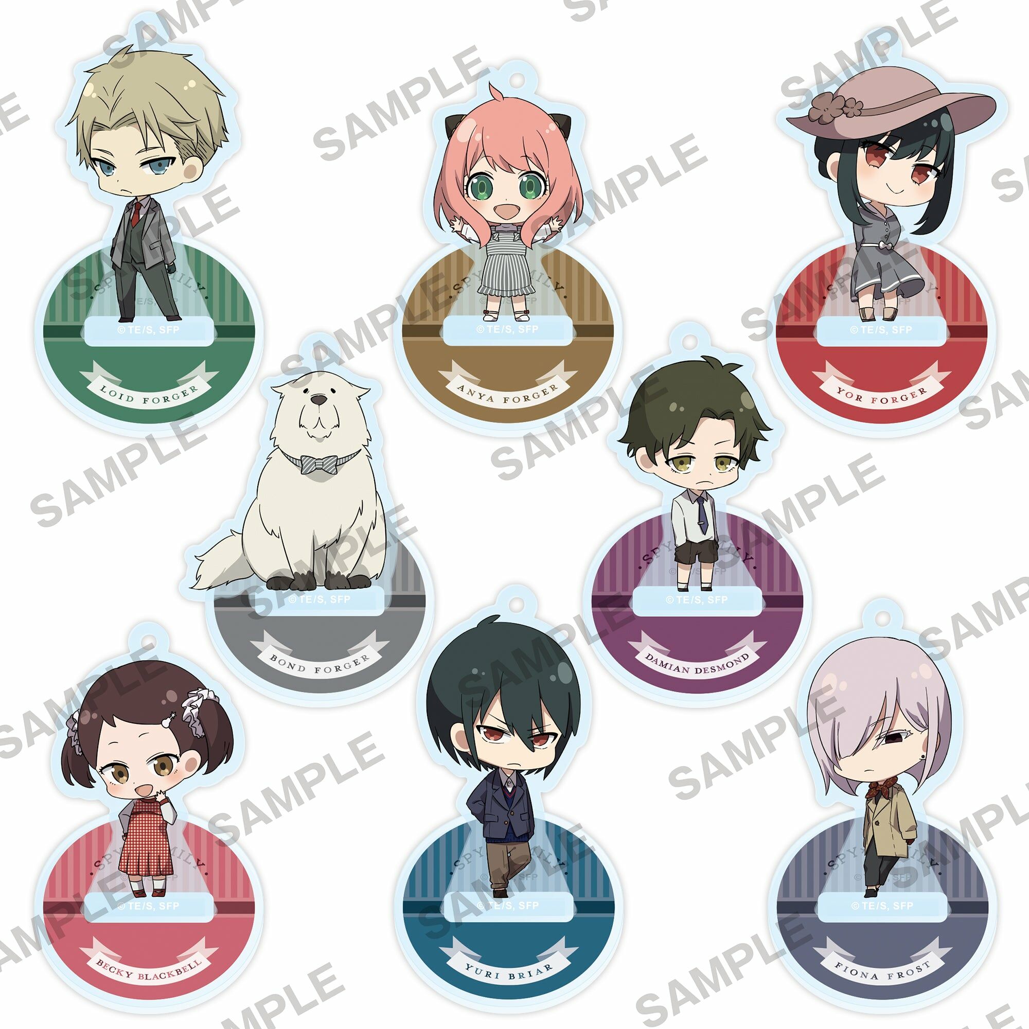 預購 -SPY×FAMILY 間諜家家酒　附掛鍊Q版壓克力人形立牌 vol.2 BOX販售【日本進口精品-2023/8月下旬】