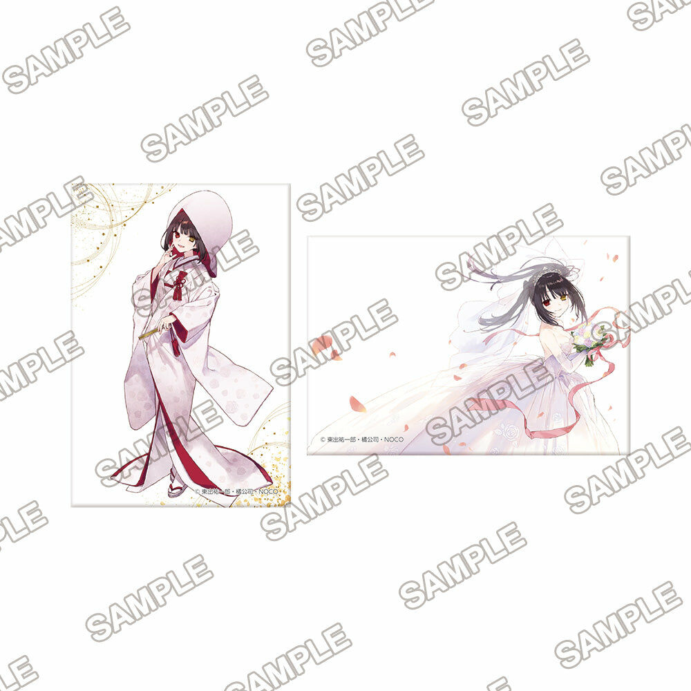 預購 -『約會大作戰DATE A BULLET赤黑新章』狂三與婚紗 徽章套組【日本進口精品-2023/7月下旬】