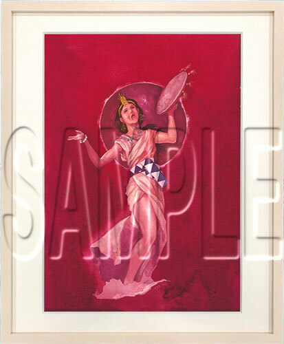 預購 -武藏野坐令和神社「鎮座記念祭」奉納畫 「天照大御神」複製原畫 安彦良和（2022年Ver.）【日本進口精品-2023/7月上旬】