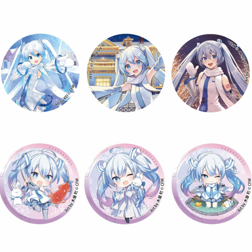 預購 -「雪未來×弘函」　立體集換式徽章 弘前Ver PACK盲盒販售 隨機出貨 (全6種)【日本進口精品-2023/6月下旬】