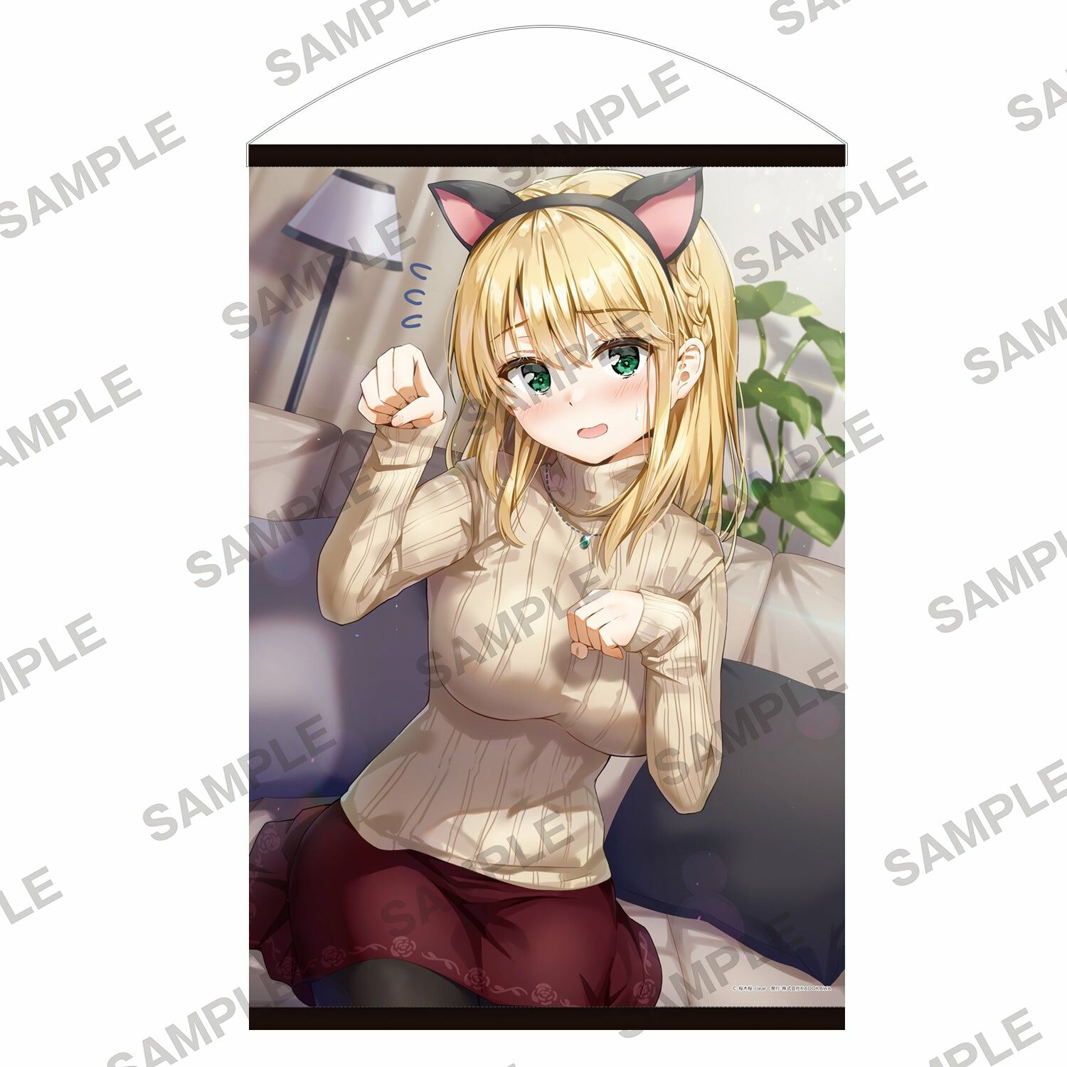 預購 -角川Sneaker文庫聖夜的美好☆演唱會！　B2掛軸 『一點都不想相親的我設下高門檻條件，結果同班同學成了婚約對象!?』雪城愛理沙【日本進口精品-2023/6月下旬】