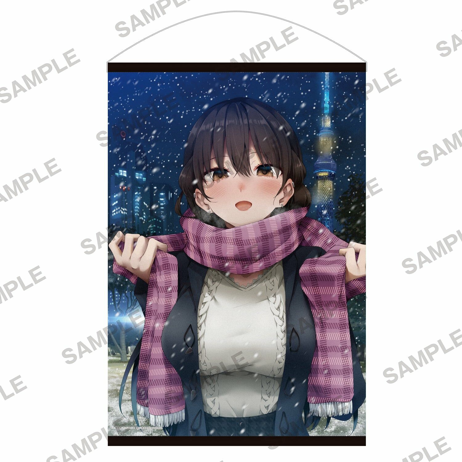 預購 -角川Sneaker文庫聖夜的美好☆演唱會！　B2掛軸 『被陌生女高中生囚禁的漫畫家』此方【日本進口精品-2023/6月下旬】