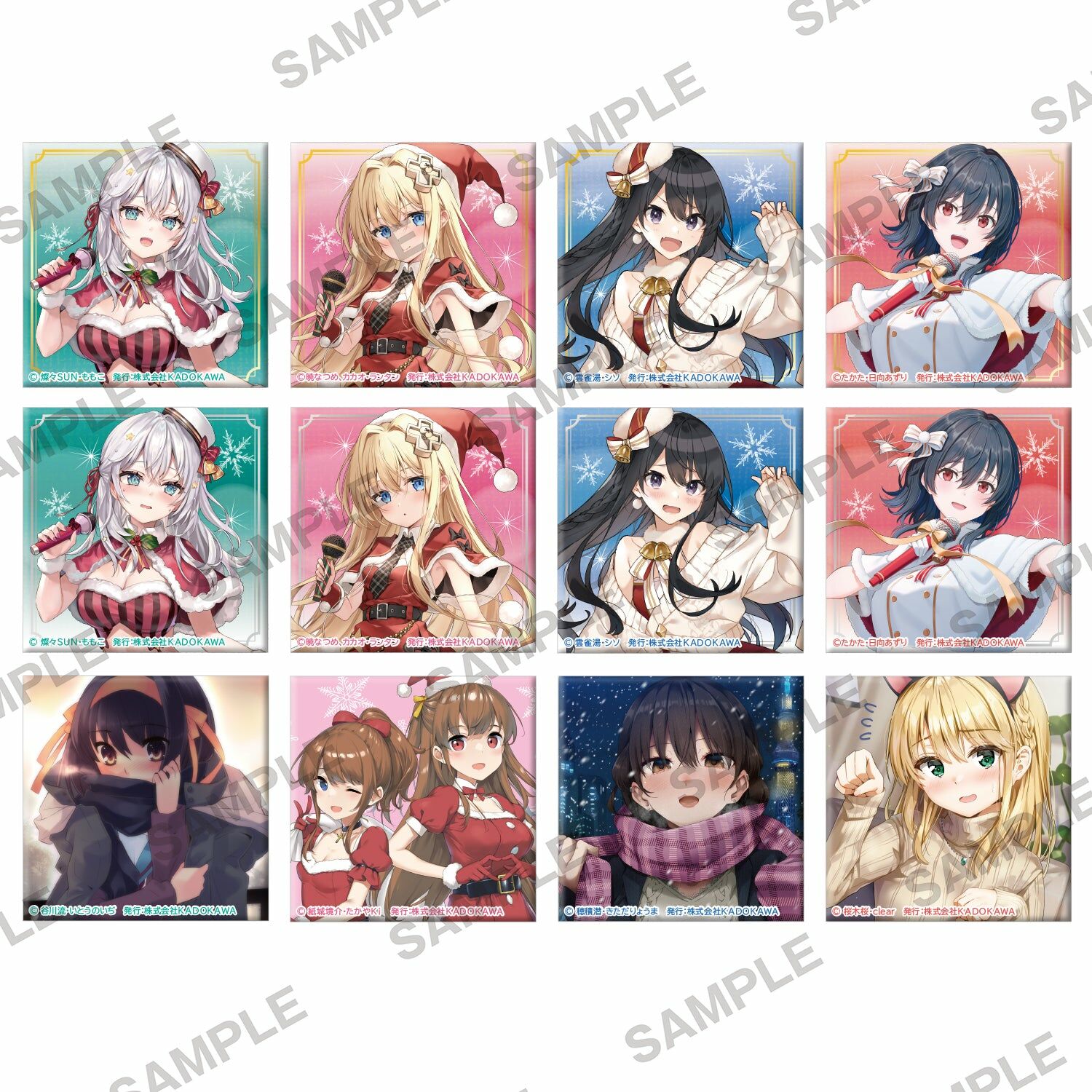 預購 -角川Sneaker文庫聖夜的美好☆演唱會！ 集換式方形徽章  PACK盲盒販售 隨機出貨【日本進口精品-2023/6月下旬】