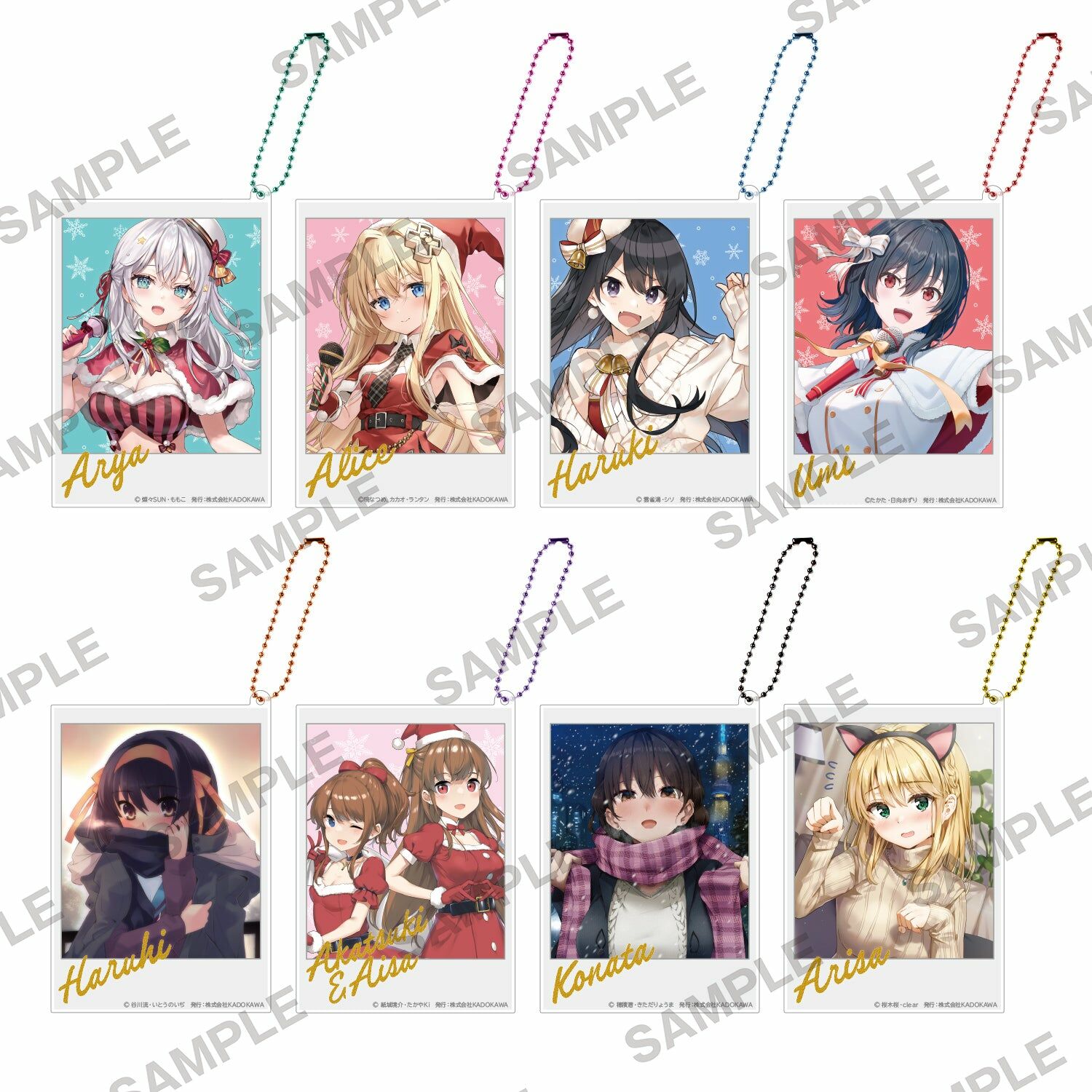預購 -角川Sneaker文庫聖夜的美好☆演唱會！ 集換寫真風壓克力卡片鑰匙圈 PACK盲盒販售 隨機出貨【日本進口精品-2023/6月下旬】