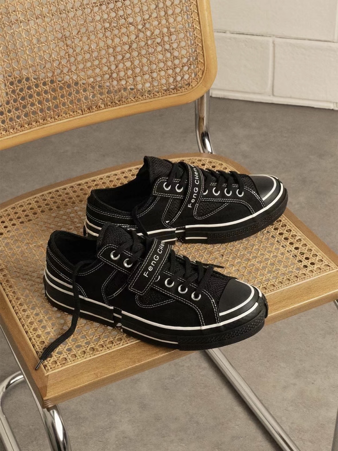 Converse Chuck 70 x Feng Chen Wang 2 in 1  王逢陳聯名款解構帆布鞋 黑