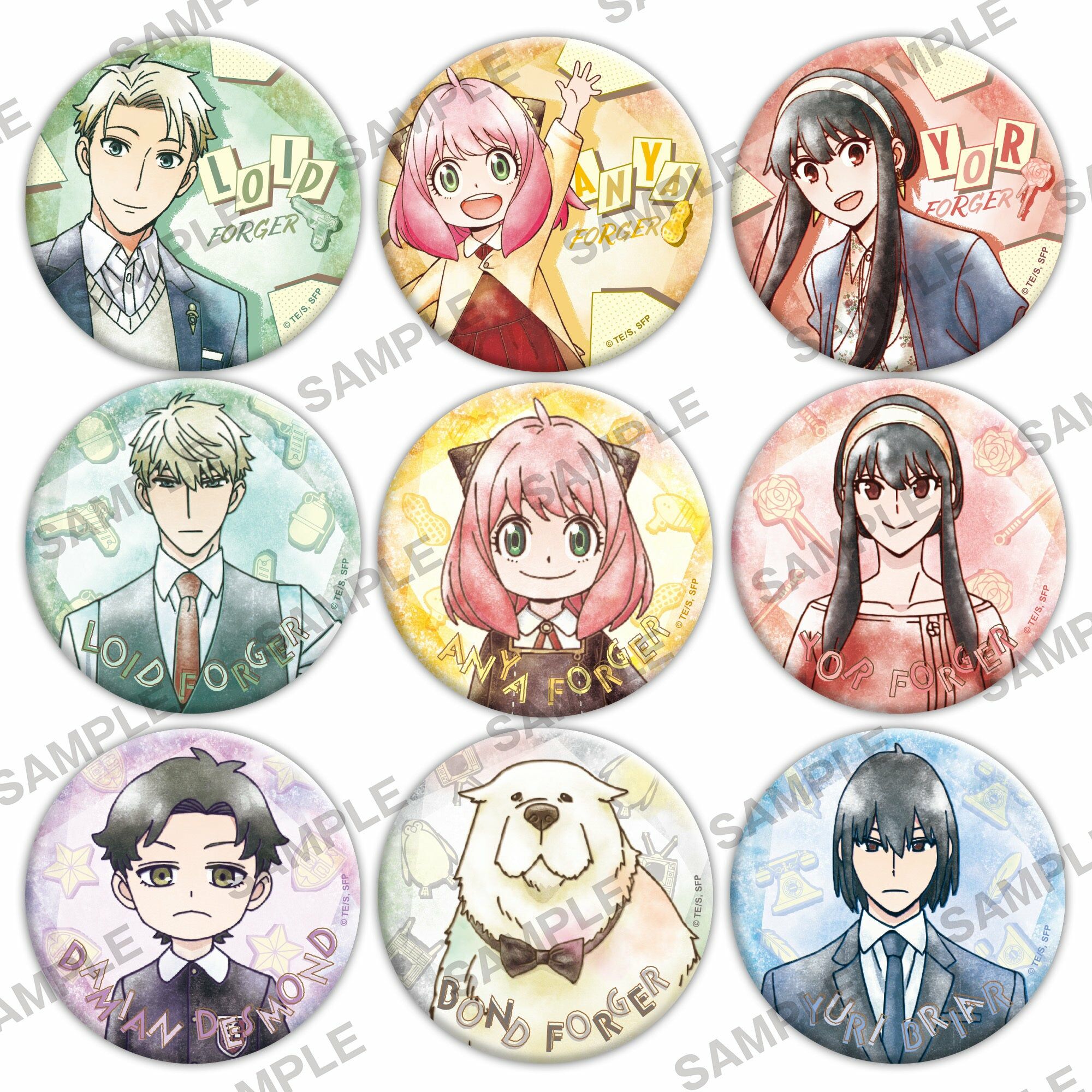 預購 - SPY×FAMILY　舊化設計徽章＋76 Pack 盲盒販售 隨機出貨【日本進口精品-2023/3月下旬】