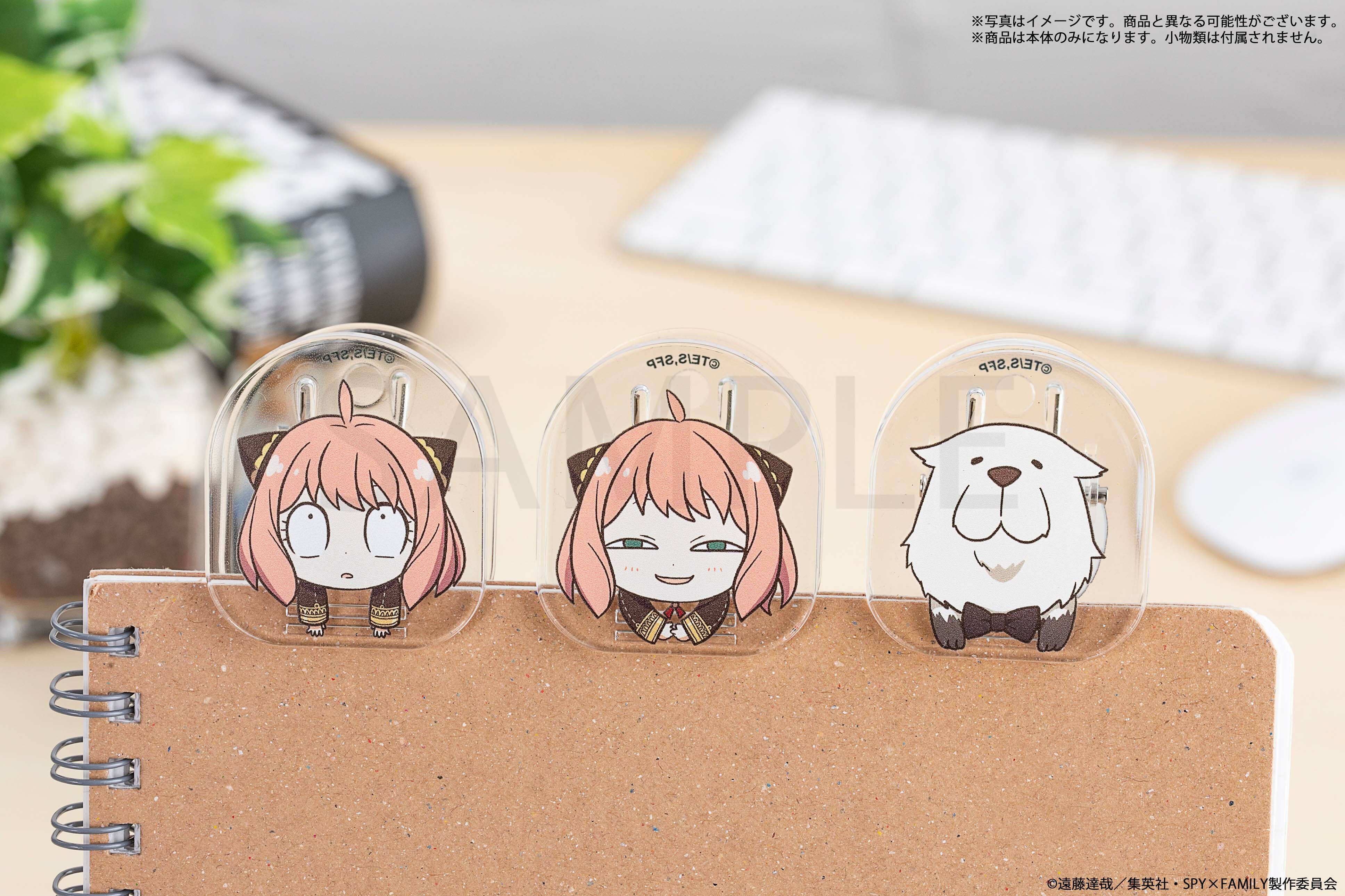 預購 - SPY×FAMILY 間諜家家酒　透明雙面圖案夾3個套組　安妮亞・佛傑(A)＆安妮亞・佛傑(B)＆彭德・佛傑【日本進口精品-2023/3月下旬】