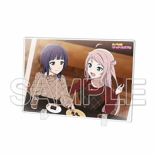 【預購日本進口精品-2023/2月下旬】『LoveLive！虹咲學園學園偶像同好會』 虹色TeaTime 朝香果林＆鐘 嵐珠 大型壓克力立牌