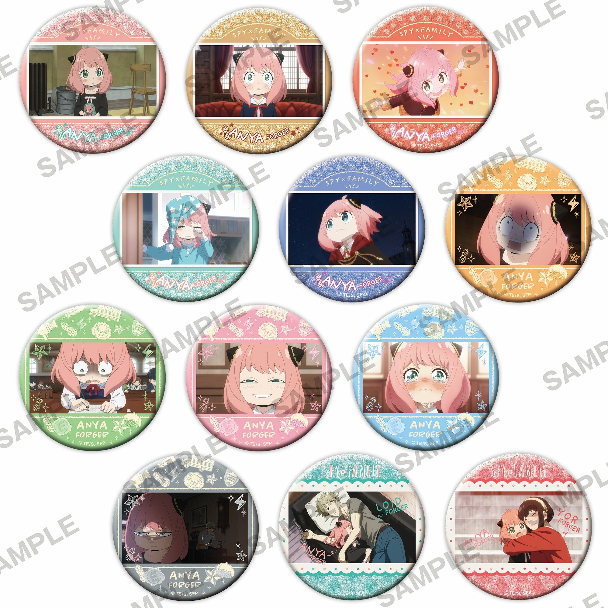 【預購日本進口精品-2023/3月下旬】SPY×FAMILY 間諜家家酒　閃亮徽章 vol.3　全部都是安妮亞ver. PACK盲盒販售 隨機出貨