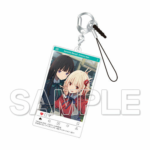 【預購日本進口精品-2023/1月中旬】『Lycoris Recoil 莉可麗絲』SNS風壓克力鑰匙圈