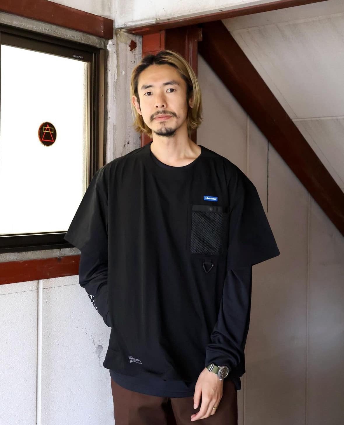 Liberaiders 4WAY STRETCH POCKET TEE