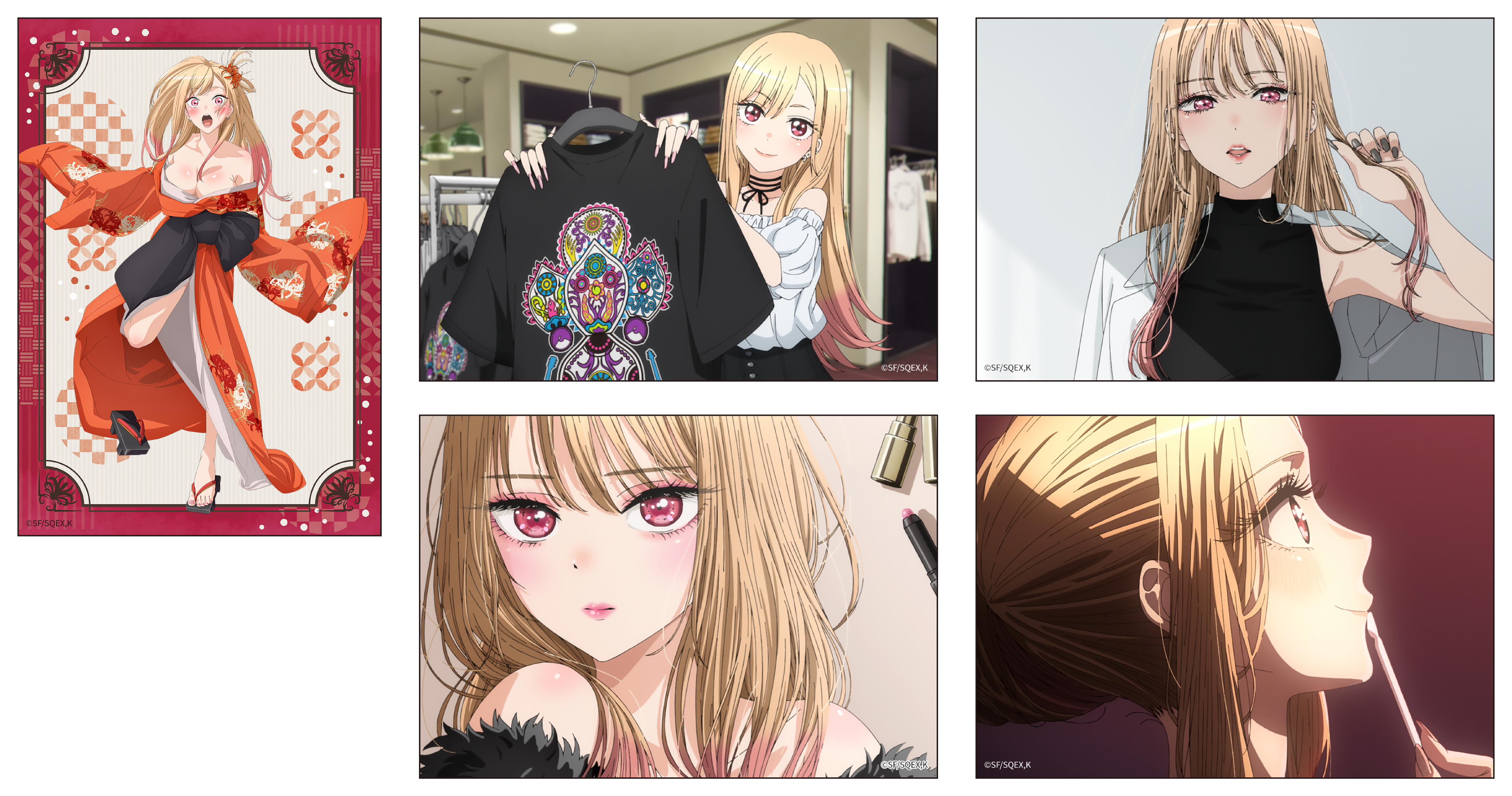 預購-【再販】TV動畫「戀上換裝娃娃」 插畫小卡5張套組 B【日本進口精品】