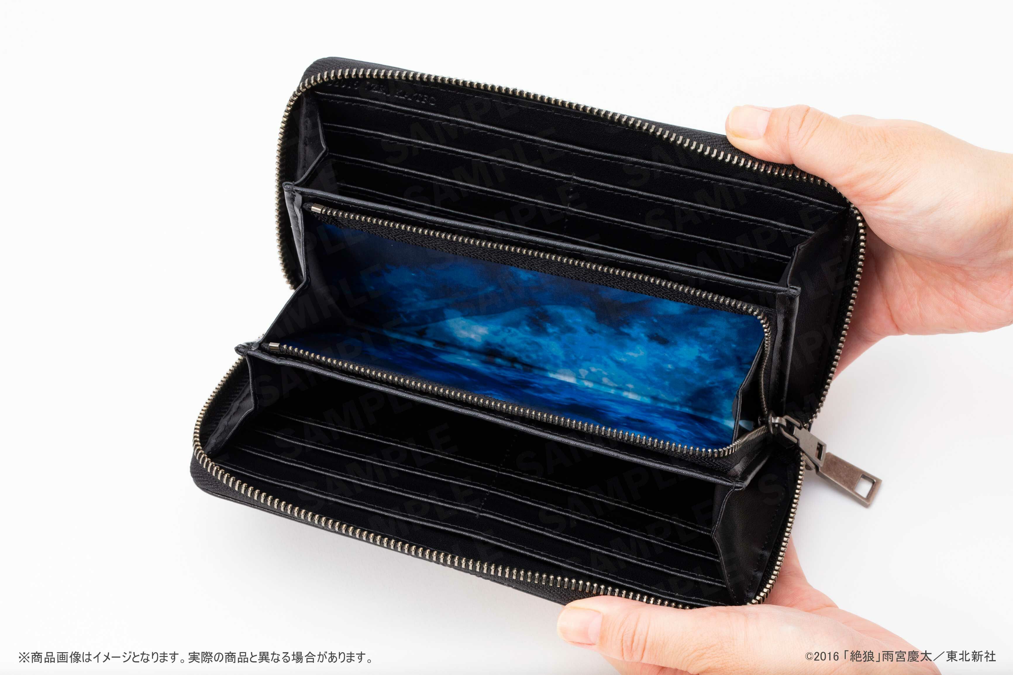 【預購日本進口精品-2023/2月上旬】牙狼<GARO> 真皮拉鍊皮夾 銀牙騎士絕狼版