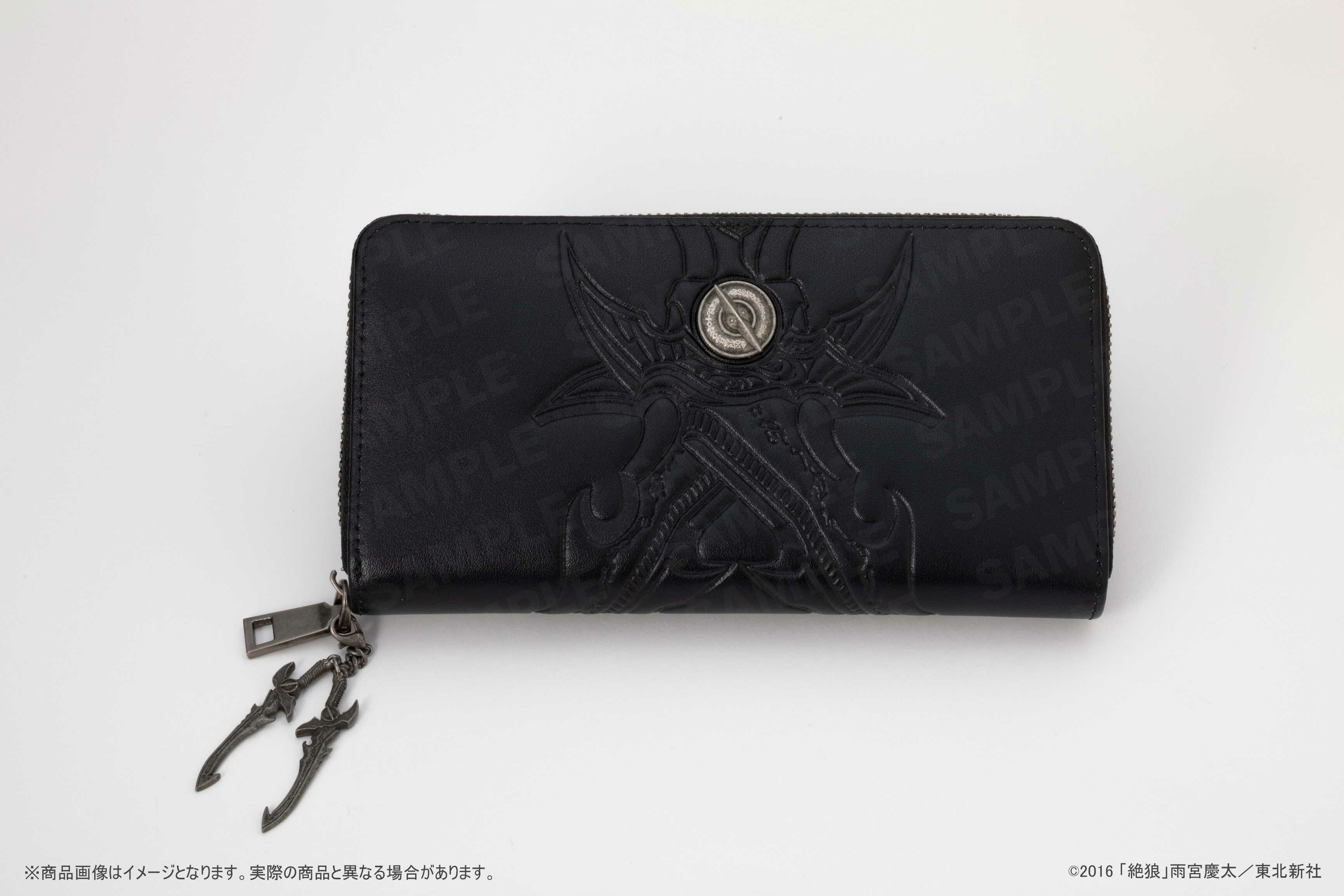 【預購日本進口精品-2023/2月上旬】牙狼<GARO> 真皮拉鍊皮夾 銀牙騎士絕狼版