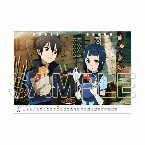 【預購日本進口精品-2022/11月下旬】『Sword Art Online 刀劍神域』 女性角色桌曆 2023