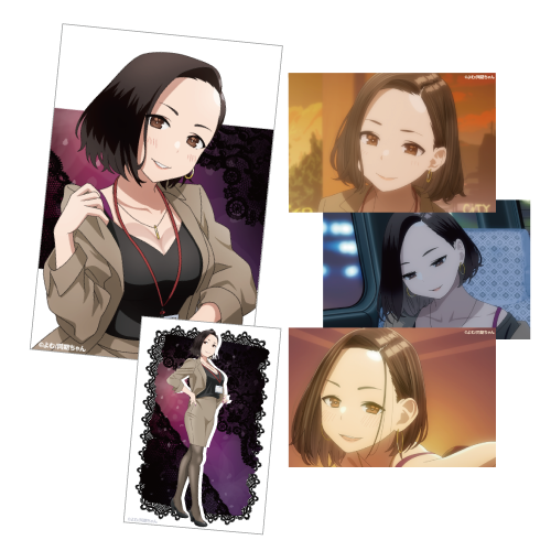 【預購日本進口精品-2023/1月中旬】『加油吧同期醬』 全心全意加加油 插畫小卡5張套組 前輩桑 B