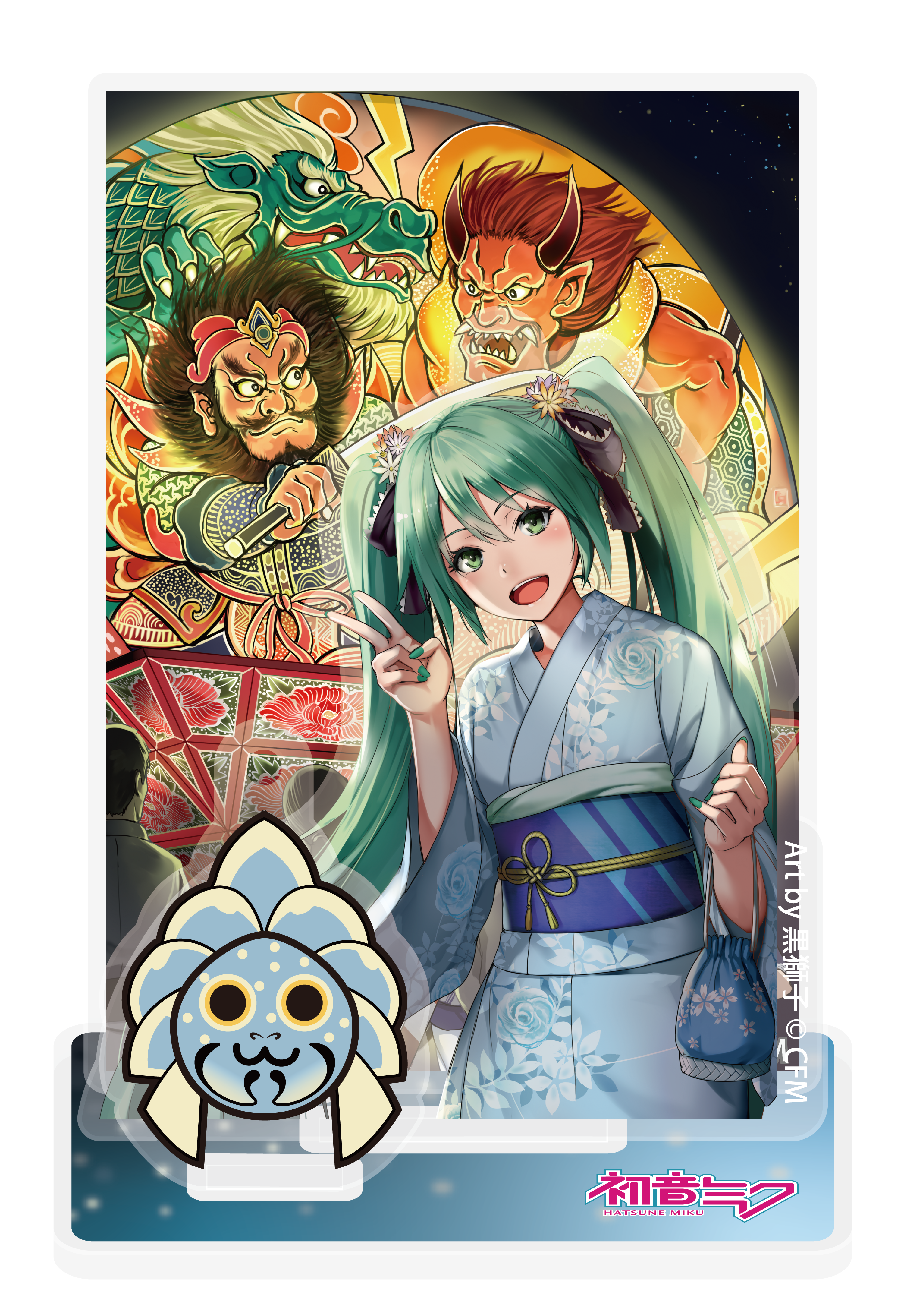 【預購日本進口精品-2022/11月中旬】「弘前睡魔祭300年祭」×「初音未來」 立體造型壓克力立牌 Art by 黒獅子