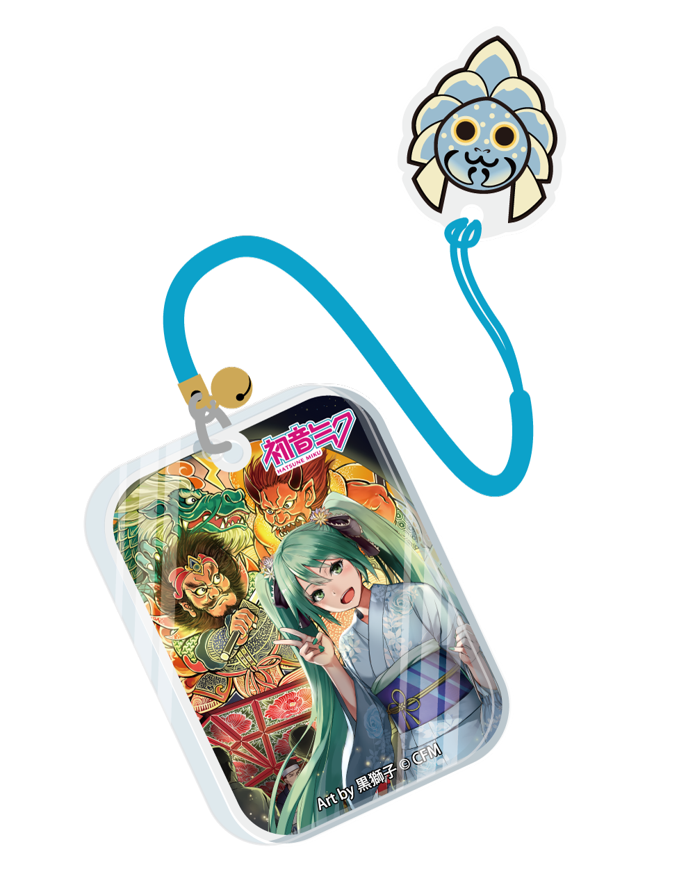 【預購日本進口精品-2022/11月中旬】「弘前睡魔祭300年祭」×「初音未來」 極厚壓克力根付 Art by 黒獅子