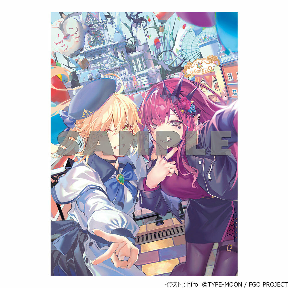 【預購日本進口精品-2022/12月上旬】「Fate/Grand Order」hiro插畫　A5壓克力立牌＜阿特莉亞．術士＆芭班．希＞