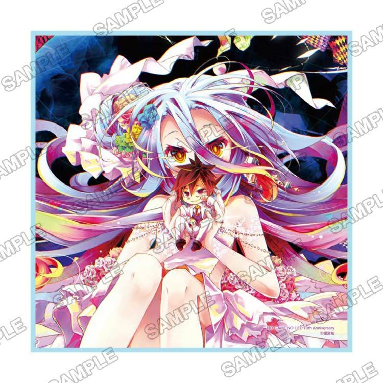 【預購日本進口精品-2023/1月中旬】『NO GAME NO LIFE 遊戲人生』10th Anniversary 手巾 白