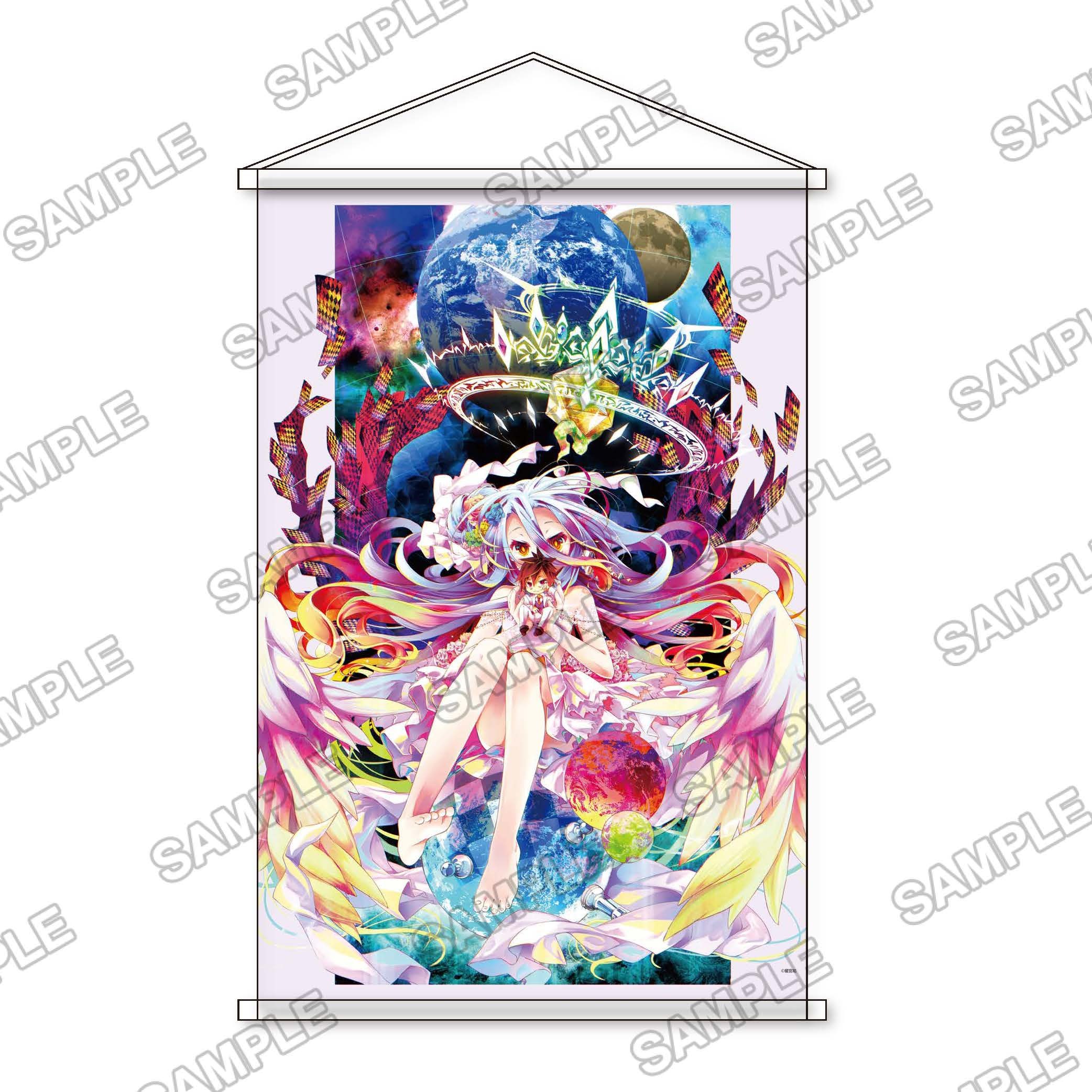 【預購日本進口精品-2023/1月中旬】『NO GAME NO LIFE 遊戲人生』10th Anniversary B1掛軸 白