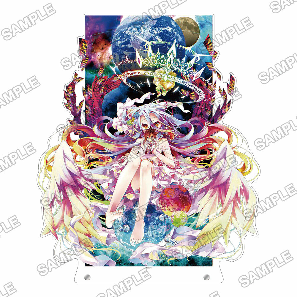 【預購日本進口精品-2023/1月中旬】『NO GAME NO LIFE 遊戲人生』10th Anniversary 大型壓克力立牌 白