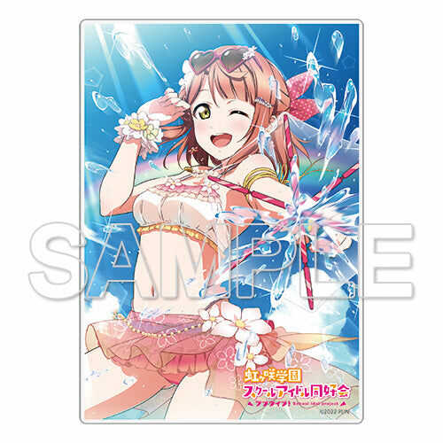 【預購日本進口精品-2022/10月中旬】『LoveLive！虹咲學園學園偶像同好會』大型壓克力立牌 上原步夢 泳裝Ver.