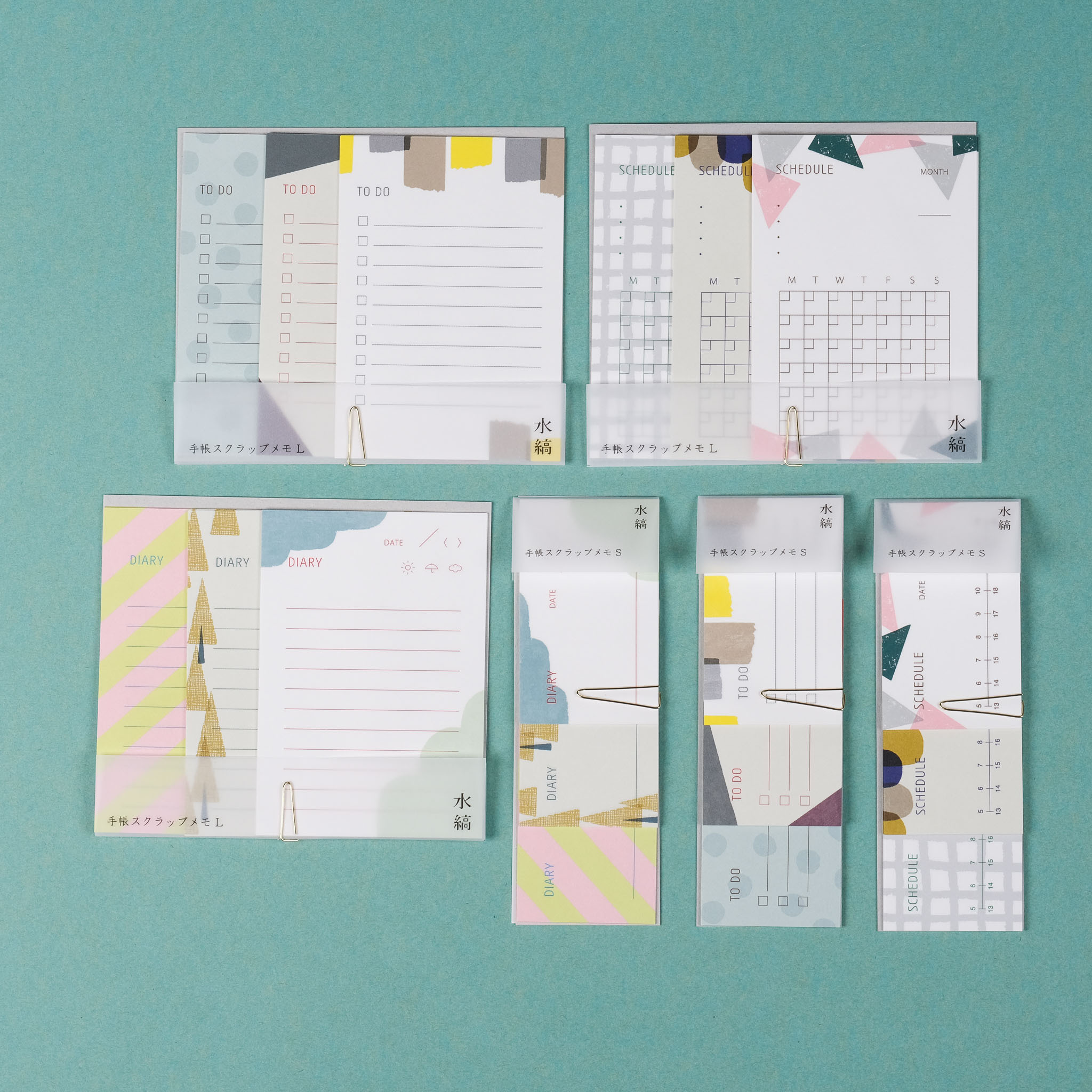 手帳用便箋 / 水縞 / JAPAN