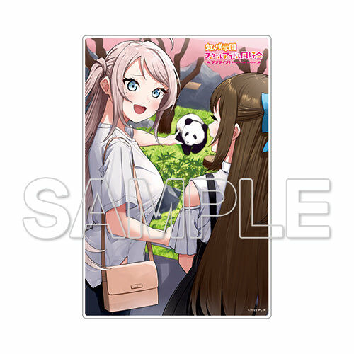 【預購日本進口精品-2022/11月中旬】『LoveLive！虹咲學園學園偶像同好會』迷你透明桌繪立牌 雫＆嵐珠