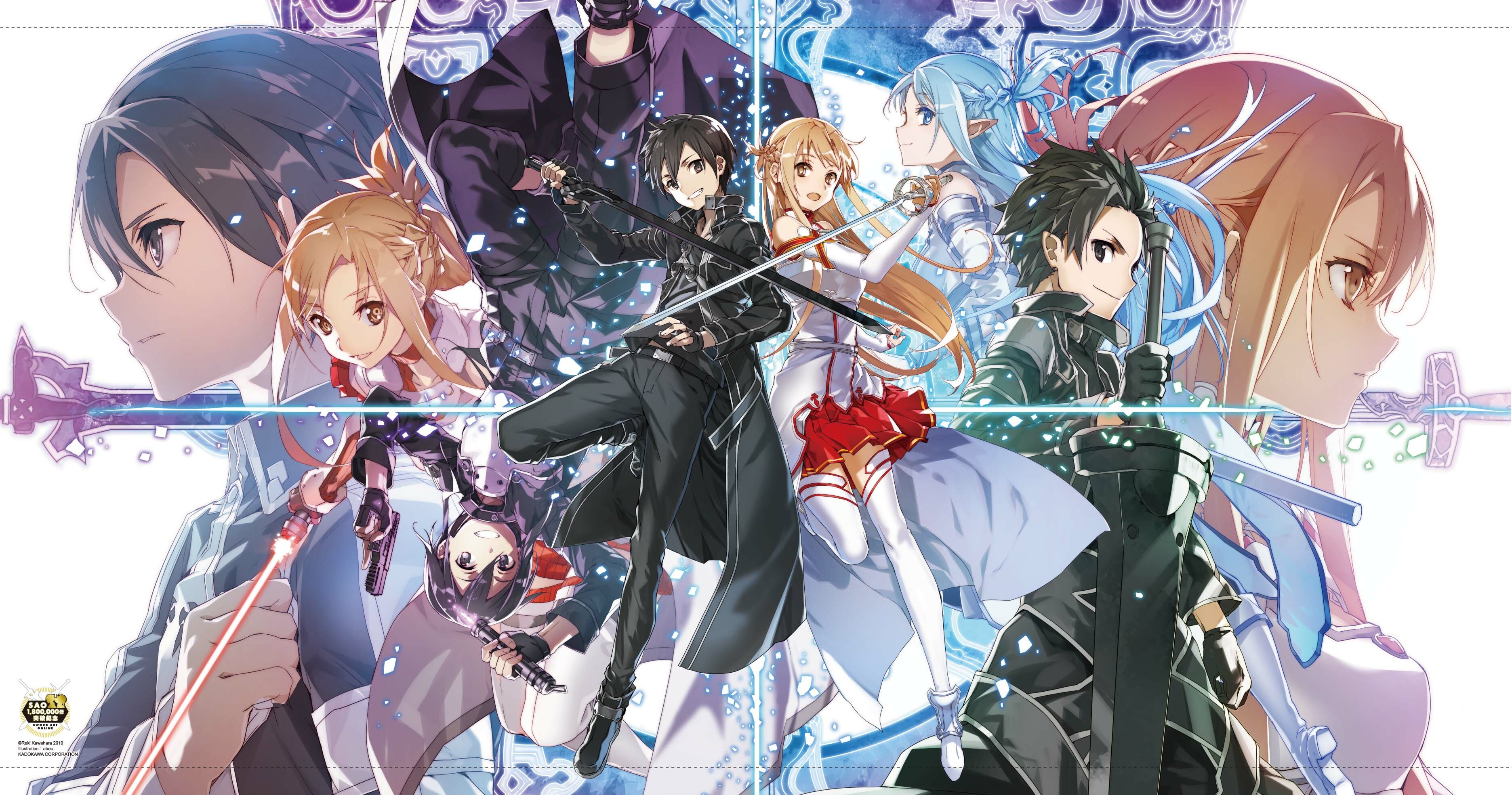 Sword Art Online刀劍神域180萬冊突破紀念特典-大場景圖布海報