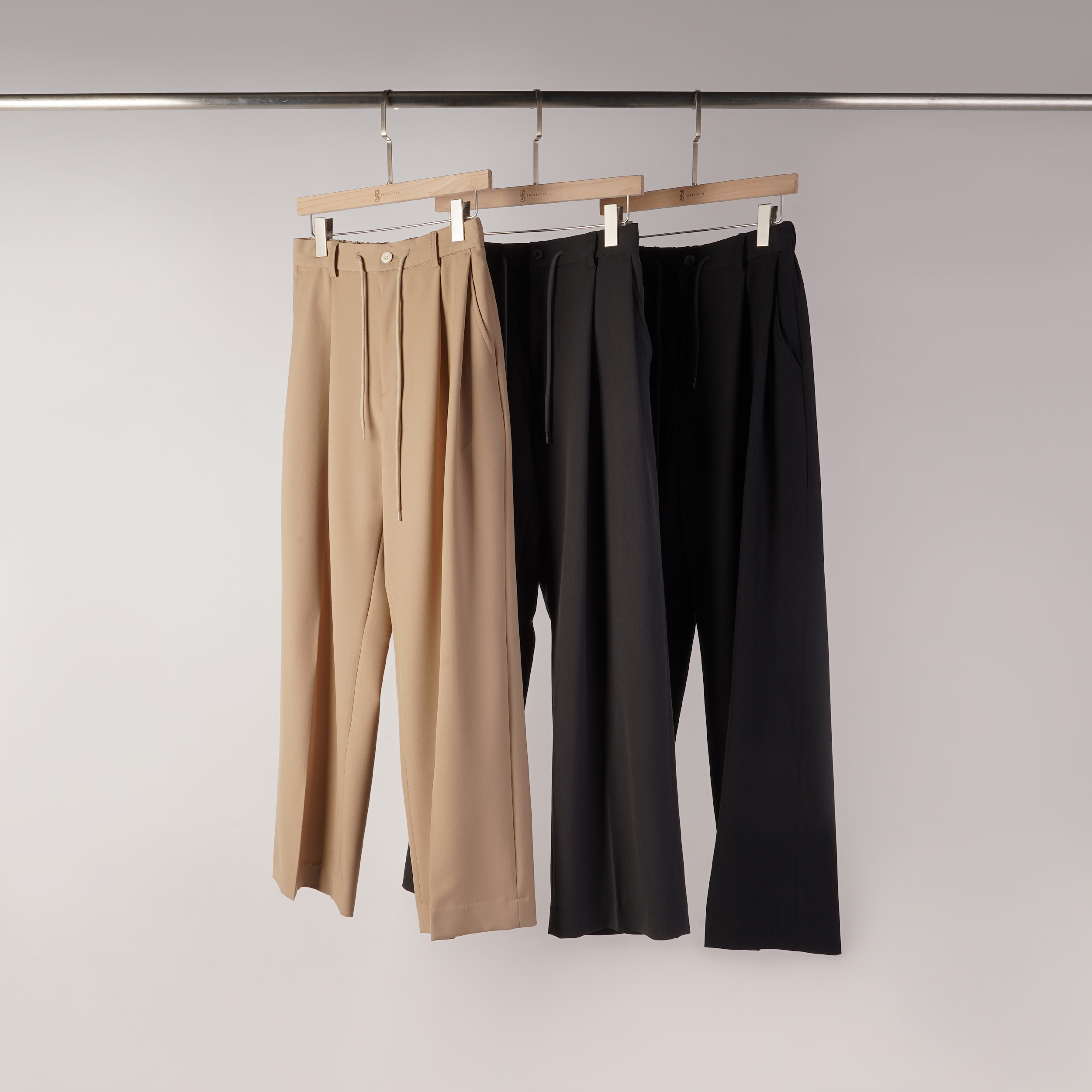 質感抽繩西裝褲 | M - L | 3色