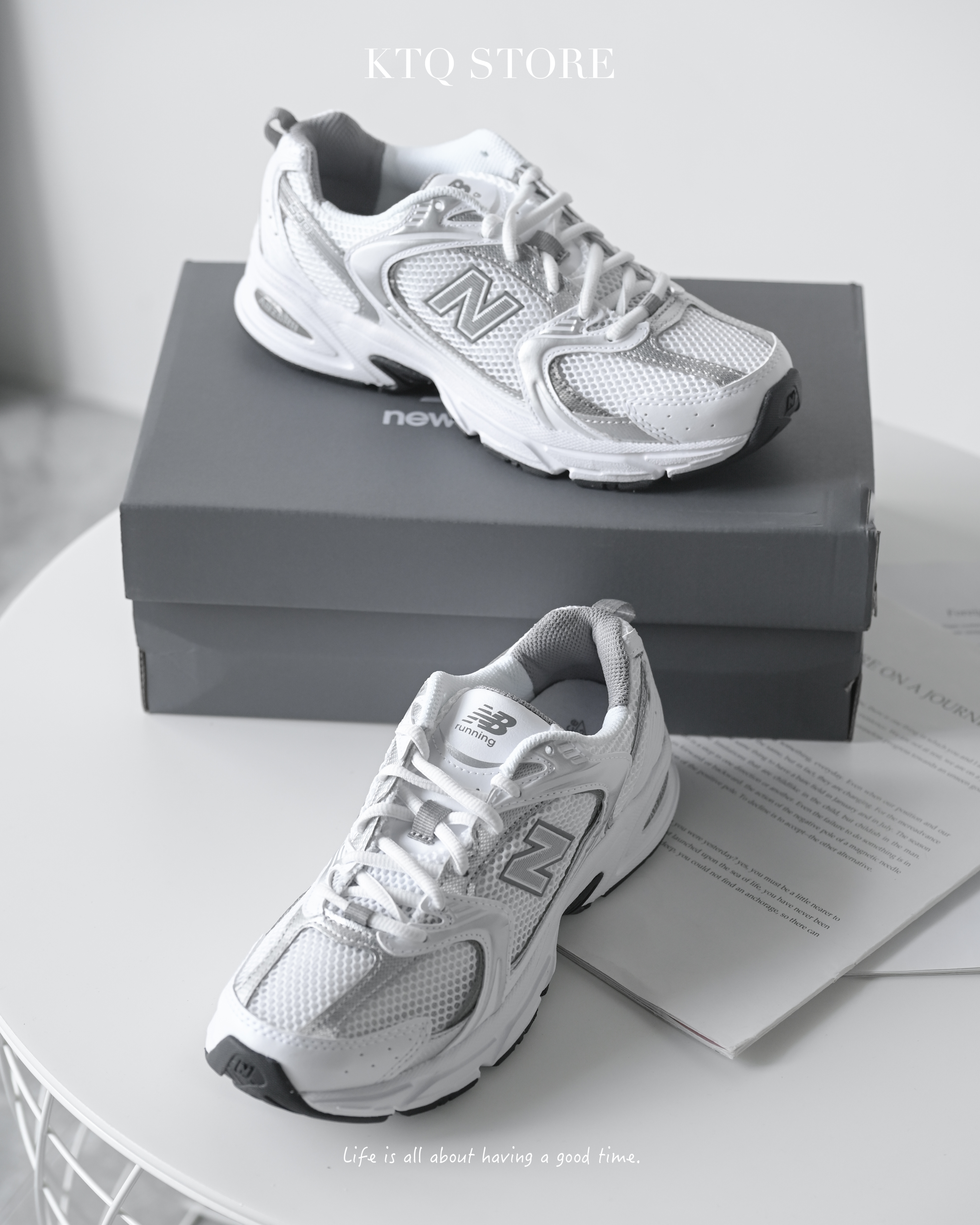 KTQ STORE ‧ New Balance 530 White Silver Grey 白銀灰 MR530AD