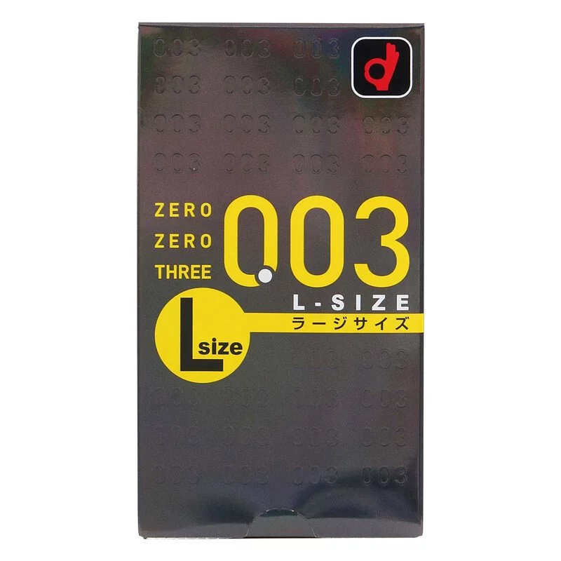 Okamoto Zero Zero Three 0.03 L-size (Japan Edition) 58mm 10's Pack Latex Condom