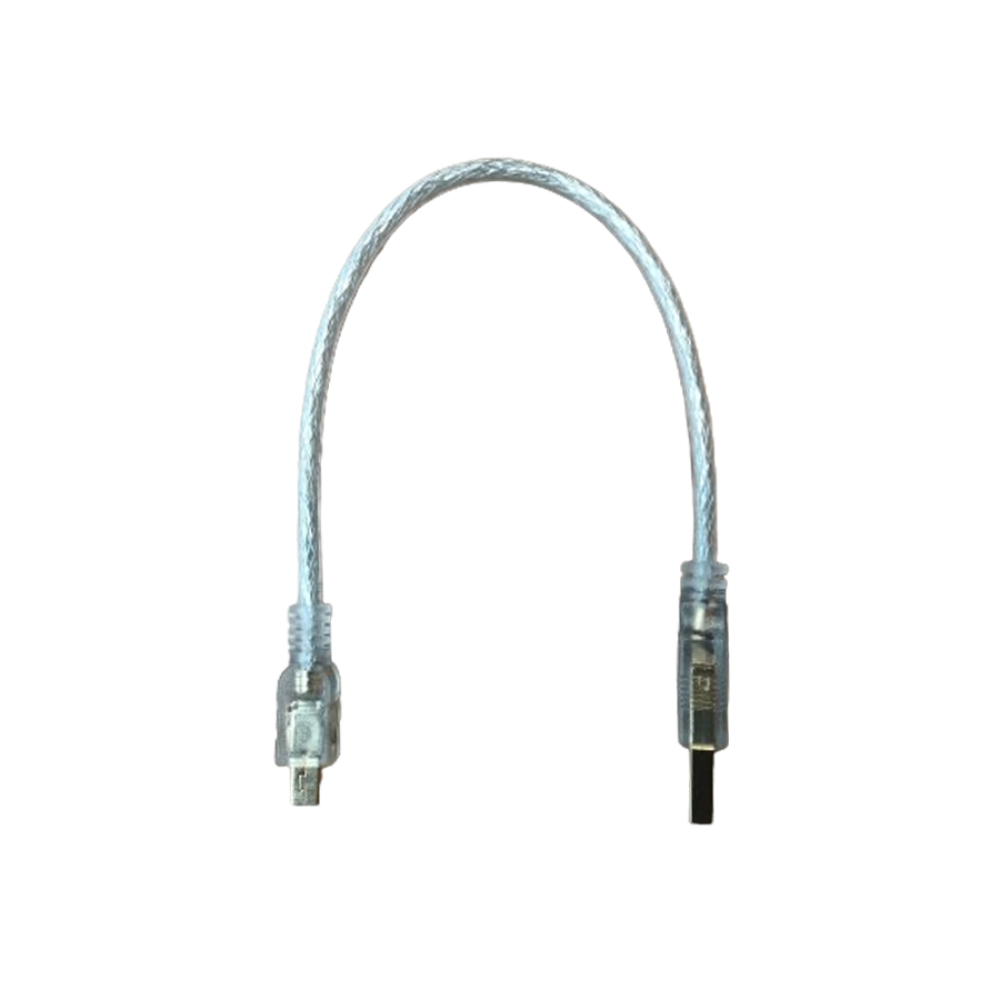 USB2.0 A公-MINI 5P公鍍金透明強化線