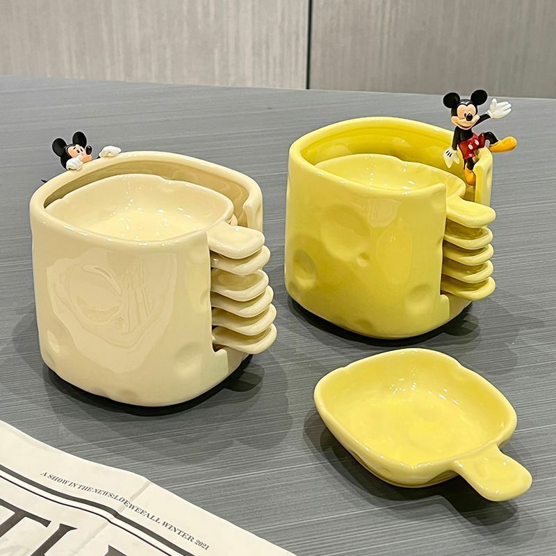 《4181》趣味奶酪起司手柄陶瓷醬料碟組