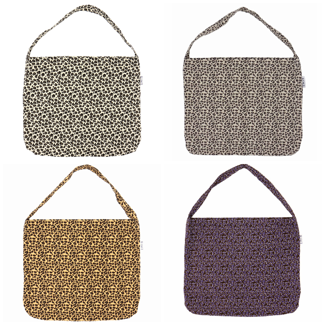 現貨┃emis LEOPARD CORDUROY ECO BAG 燈芯絨 豹紋 帆布包