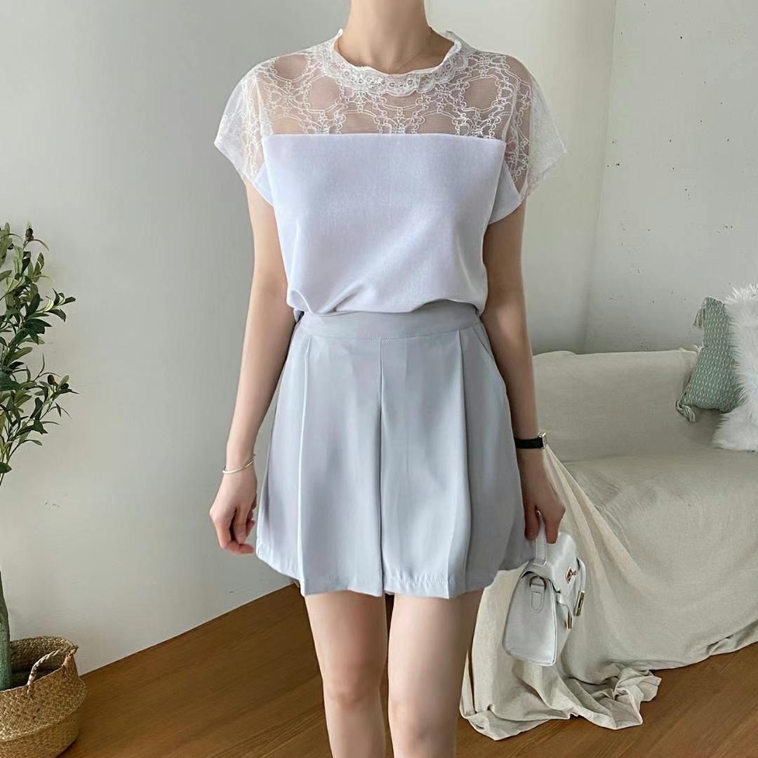 Lace肩款上衣(13901)