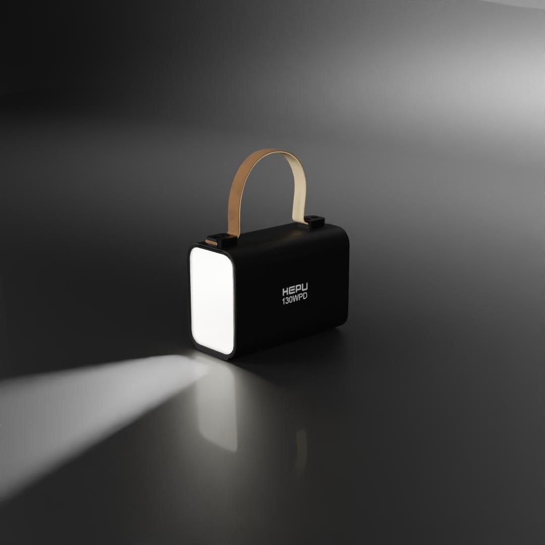 HEPU德國品牌HP222 130W 30000mAh鋅合金外置充電池