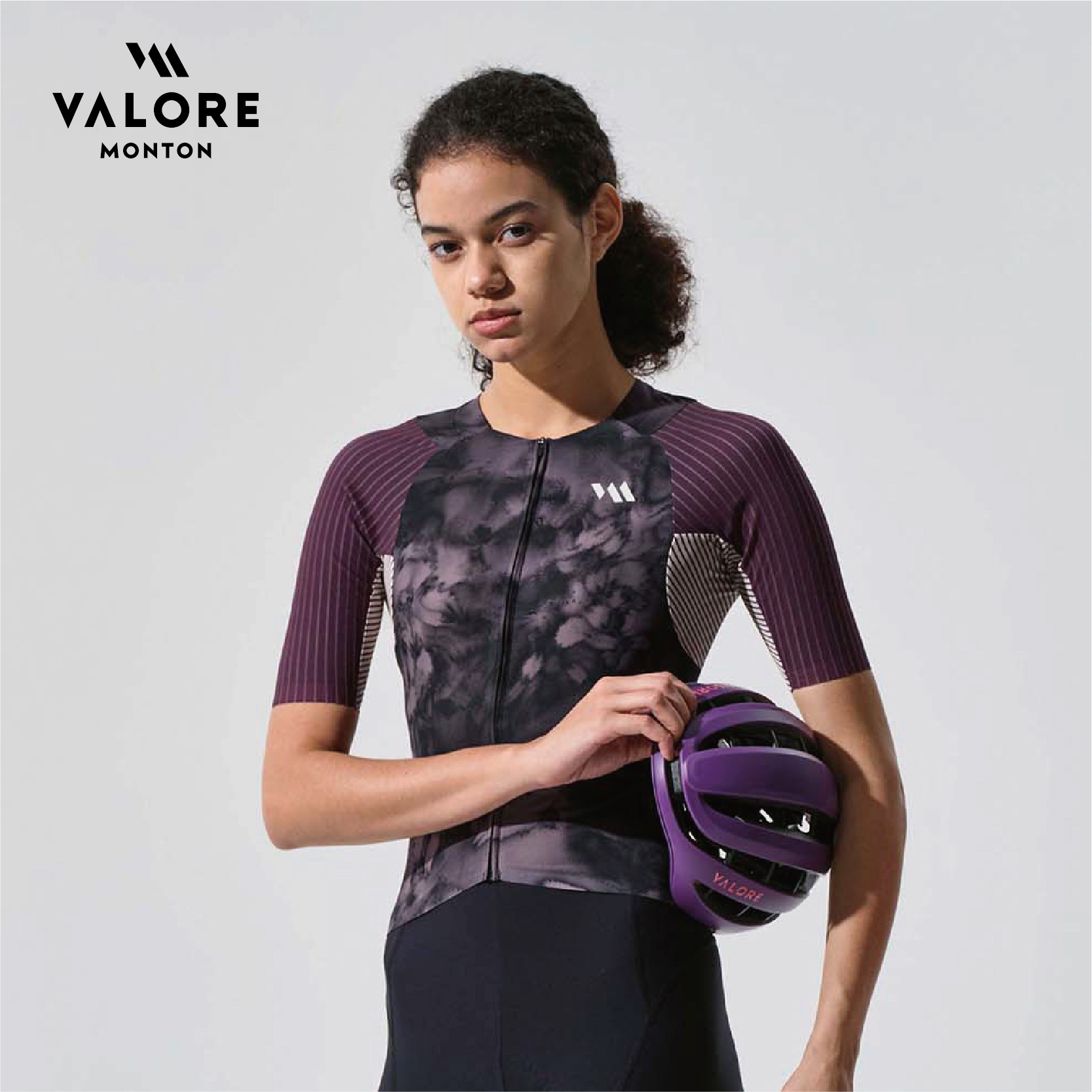 暗花灰紫女款短上衣