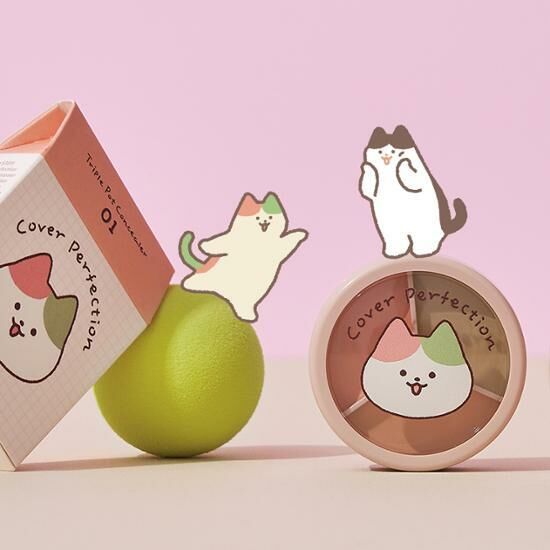 《現貨》The Saem Cover Perfection Concealer Palette 01/03 calico cat edition