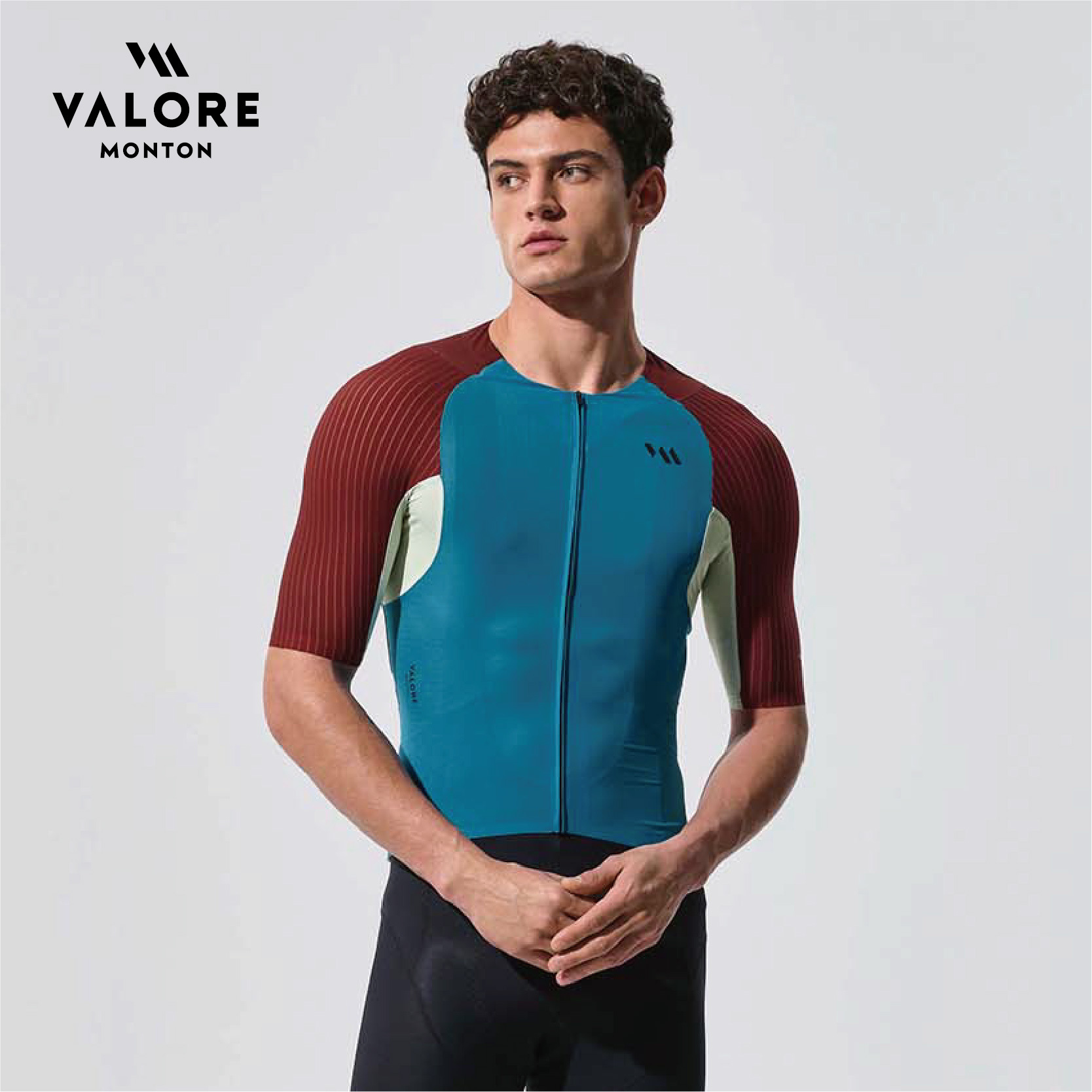 紀元湖藍男款短上衣